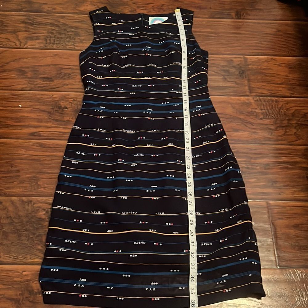 ModCloth Blue Alphabet Print Dress - Picture 5 of 16